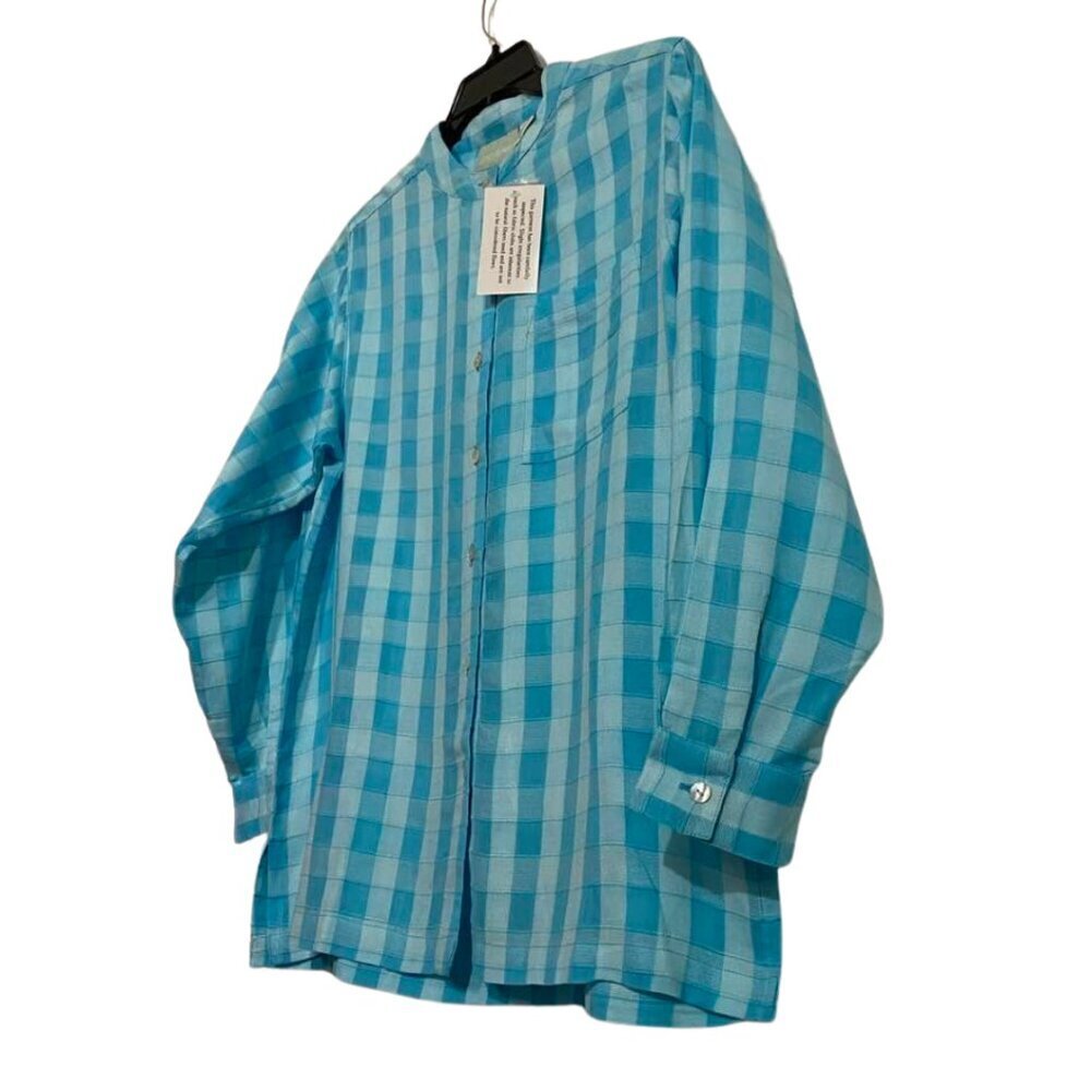 2 for $15 NWT 220 Hickory Lightweight Long Sleeve Button Down Shirt Size Medium - Picture 3 of 13